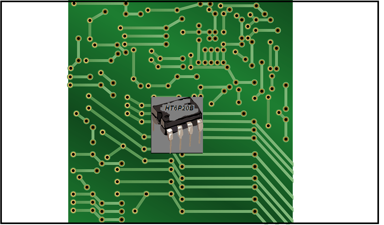 RECEPTOR DE CONTROLE REMOTO GENERICO PARA HT6P20B COM PIC 12F629/675