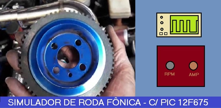 SIMULADOR ELETRÔNICO DE RODA FÔNICA – C/ PIC 12F675 (REF325)