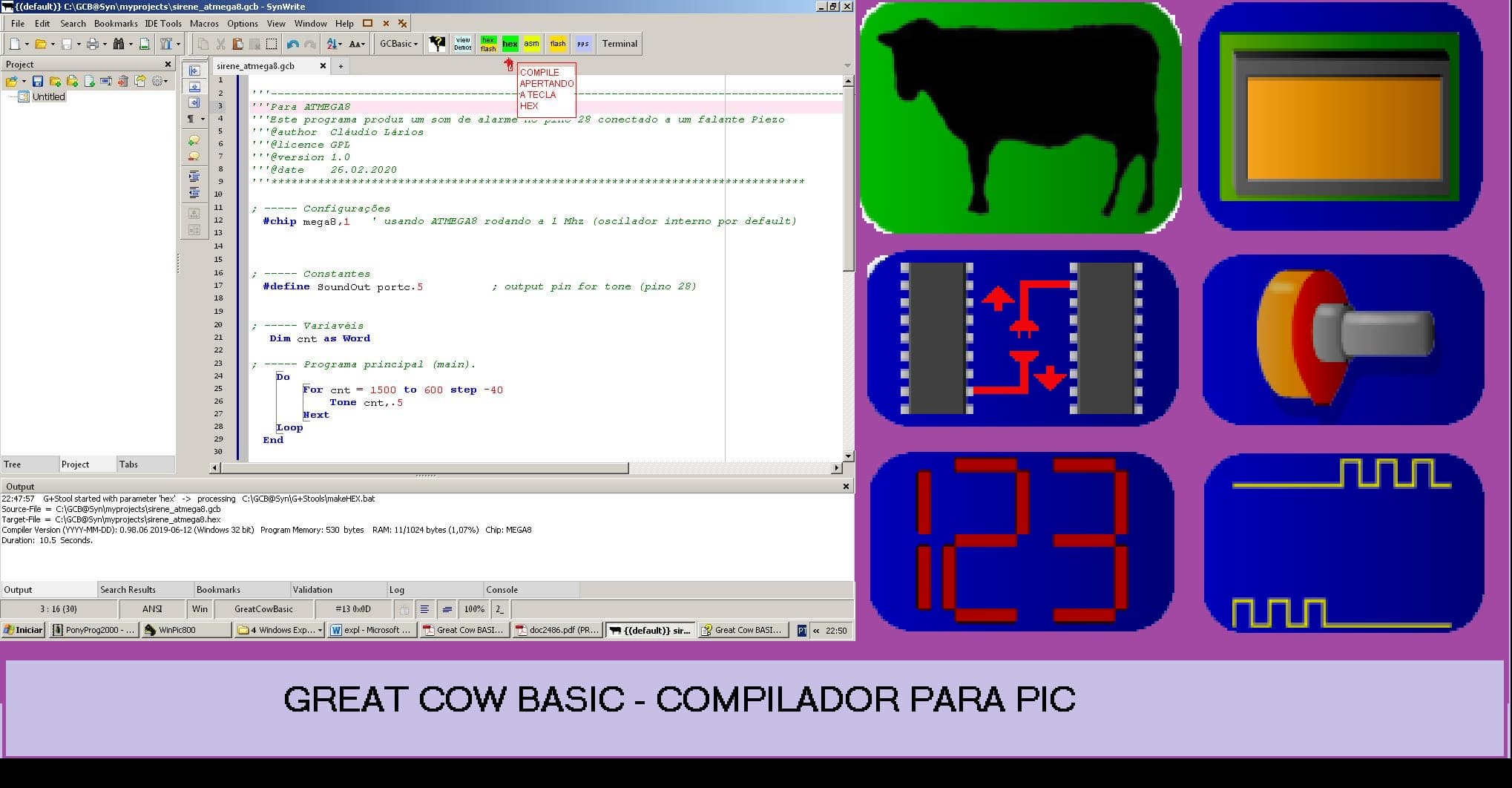 COMPILE SEUS PROGRAMAS P/ PIC OU AVR – USANDO O MESMO COMPILADOR (REF330)