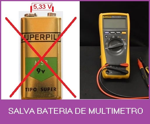 SALVA  BATERIA DE MULTÍMETRO – C/ PIC 12F675 (REF340)