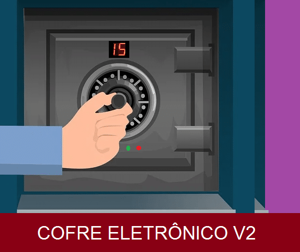 COFRE ELETRÔNICO – C/ PIC 16F628A (REF384)